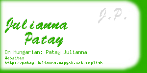 julianna patay business card